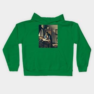 The Geographer by Vermeer Kids Hoodie